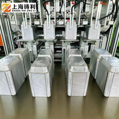 Disposable Aluminum Dishes Take Away Lunch Box Machine Aluminum Foil Food Container Making Machine