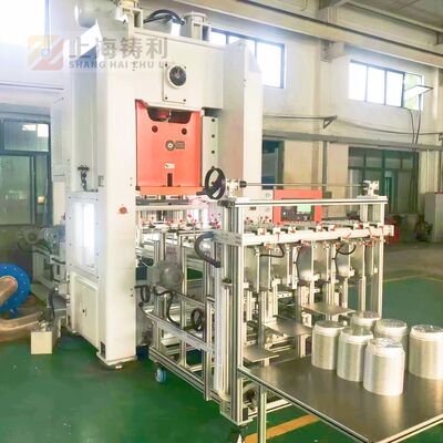24KW 380V Aluminum Foil Cup Making Machine White Orange Automatic Metal Shaping Equipment