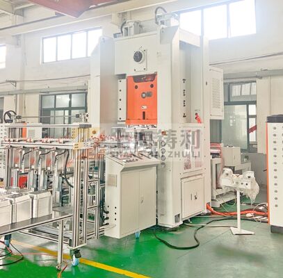 Vacuum Heat Treatment Foil Container Making Machine With Schneider Low Voltage Components