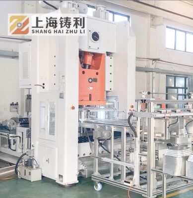 Mitsubishi PLC Controlled Aluminium Container Making Machine 12000KG Capacity