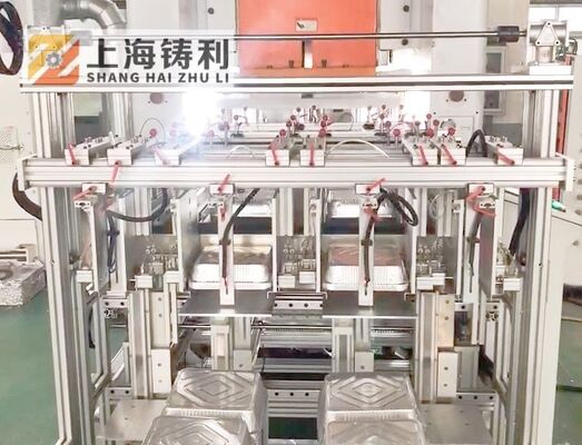 Mitsubishi PLC Controlled 180-260mm Slide Stroke Aluminum Foil Container Making Machine