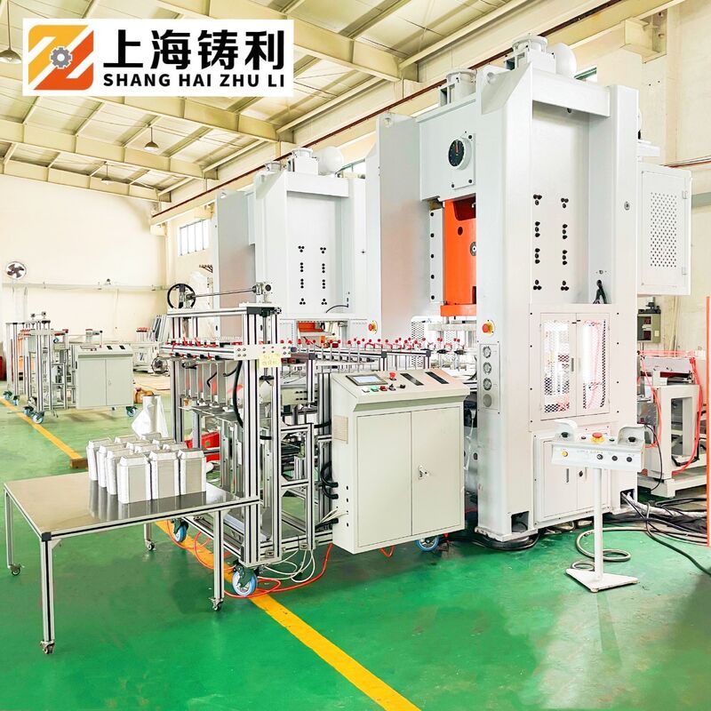Mitsubishi PLC Controlled Pneumatic Aluminium Container Machine For Round Foil Pans